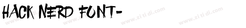 Hack Nerd Font字体转换